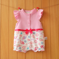 Short-sleeved romper jumpsuit cotton cool pajamas