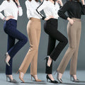 Straight Elastic High Waist Slimming Pants