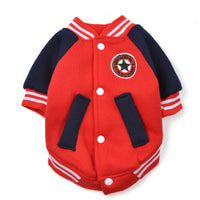 Dog baseball uniform cotton sweater