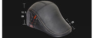 Men's leather cap