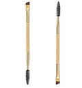 Bamboo handle double eyebrow brush Eyebrow brush eyebrow comb Eyebrow brush Eyelash brush dual purpose brush
