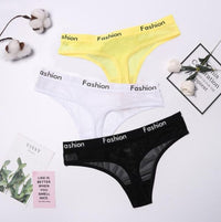 Thong Feminine Mesh Transparent Low Waist Sports Seamless Panties