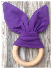 Handmade wooden natural baby teether