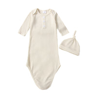 Children's Baby Huakeng Strip Fake  Chest Nightgown
