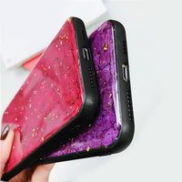 Marble burst mobile phone case