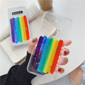 Glitter rainbow phone case