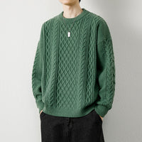 Round Neck Sweater Knitwear Men's Knitted Sweater