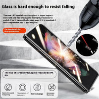 Folding Screen Magnetic Suction Fully Wrapped Glass Phone Case