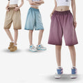 Dopamine Washed Distressed Batik Bright White Retro Shorts