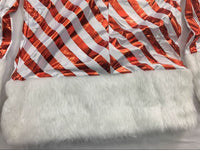 Color striped snowman costume uniform