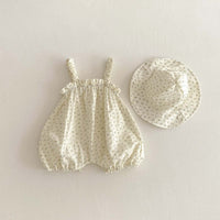 Thin With Shoulder-straps Romper Fashionable Floral Outwear