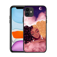 Compatible with Apple, Suitable for iPhoneX black girl phone case