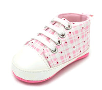 Rainbow canvas soft bottom baby shoes