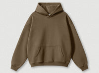 Solid Color Casual Loose Plus Size Thick Hoodie