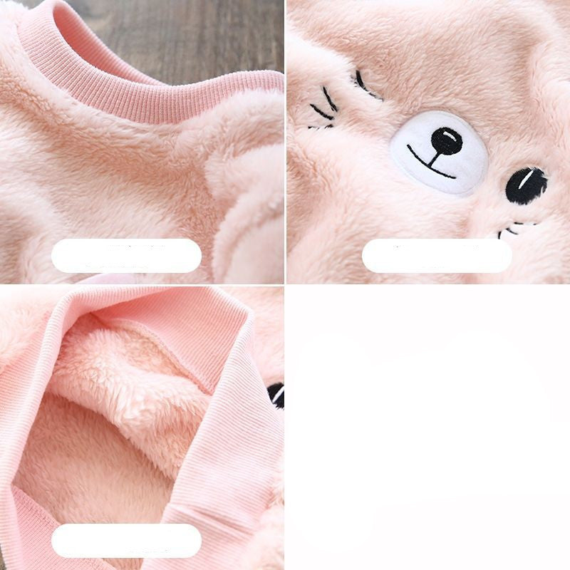 Children's Plush Thick Coral Fleece Home Clothes