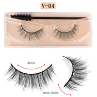 Long Natural Eyelashes With Plastic Cotton Thread