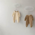 Comfortable And Simple Baby Long-sleeved One-piece