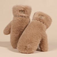 Plush Winter Warmth Fleece-lined Thickened Outdoor Cold-proof Windproof