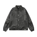 Men's Loose Motorcycle PU Leather Jacket