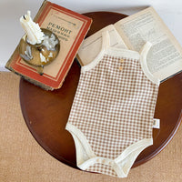 Children's Plaid Romper One-piece Jumpsuit