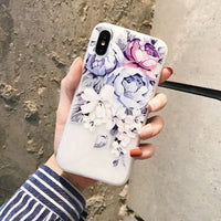 Embossed flower phone case