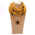 Pearl chiffon jewelry necklace scarf