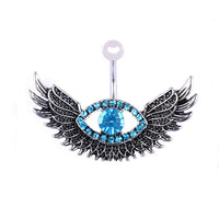 Evil Eyes Navel Ring Navel Ring Wings Navel Buckle Piercing Human Body Jewelry