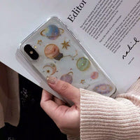 Glittering Planet Soft Phone Case