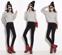 Women's thickened velvet jeans