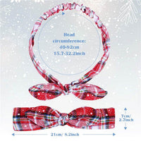 Christmas headband ladies elastic rabbit ears headband