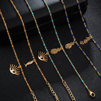 Bohemian marine life anklet