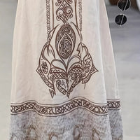 White Bohemian Style Dress For Women