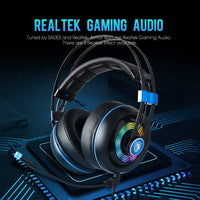 Wire-Controlled Headset With Colorful Surround Stereo Sound