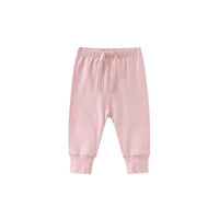 0-1-2-year-old baby's solid color band mouth casual pants