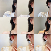 Retro Stud Designer Touch Statement Drop Earrings