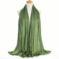 Monochrome mercerized cotton jersey scarf