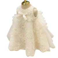 Girls' Dress With Stylish White Sequins For Birthday
