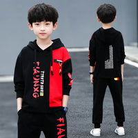 Children's Boys Spring And Autumn Clothes Foreign Style Sports Two-Piece Suit