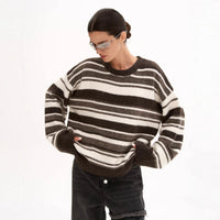 Women's Striped Color-block Sweater