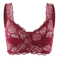 Thin zipper vest bra beauty back underwear