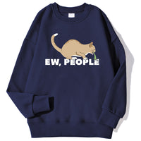 Fashion Personality Cat Print Sweatshirt Men