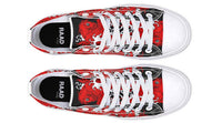 Fashion Printed Couple High Top Canvas Shoes