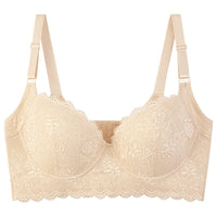 Women's Plus Size Lace Traceless Sexy Underwear Push Up Breast Holding Anti-sagging