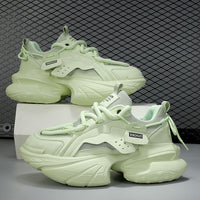 Mens Breathable Casual Height-enhancing Thick-soled Fashion Shoes