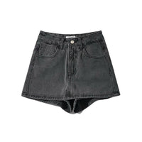 Sheath Ultra Short Denim Skirted Leggings Anti-exposure Underpants Denim European And American