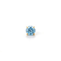 Titanium Alloy 18K Gold-Plated 5A Zircon Earrings