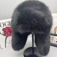 New Autumn And Winter Plush Imitation Fox Fur Hat