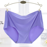 Women's Seamless Plus-Size Mid-Rise Thin Underwear