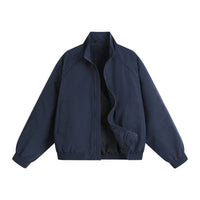 Loose-fit Plus-size Stand-collar Jacket Men's Outerwear Top