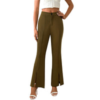 High-waisted Slim-fit Flared Pants Women's